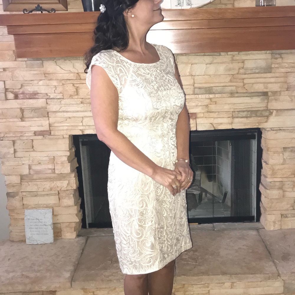 💞 Sue Wong Beautiful Ivory Dress